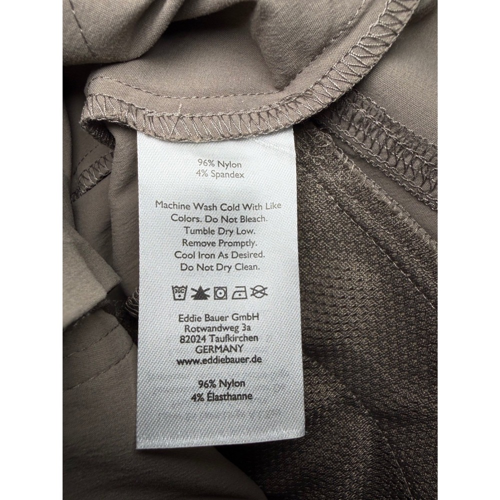 Eddie Bauer Bermuda High Rise Hiking Shorts Women Size 2P Brown NWT - Picture 6 of 9
